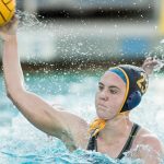 Prentice playing water polo